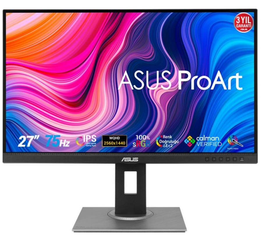 27 ASUS PA278QV IPS 5MS 75MHZ 1XHDMI 1 XDP 1XDVI 2K WQHD 2560X1440 HOPARLÖR YÜKSEKLİK AYARI PIVOT MONİTÖR