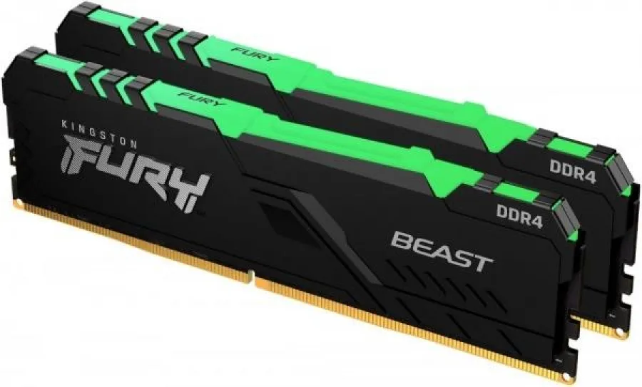 32 GB 16X2 DDR4 3600 KINGSTON C18 KF436C18BBAK2/32 RGB FURY BEAST