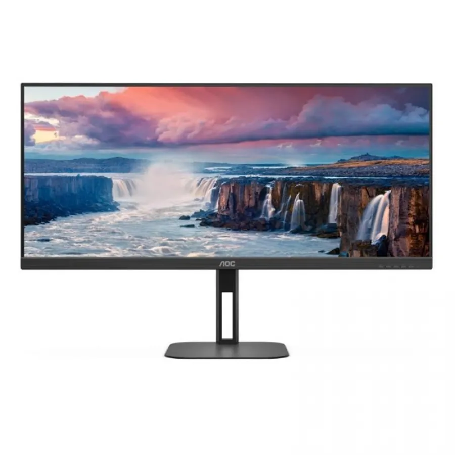 34 AOC U34V5C/BK 4MS 100MHZ 1XHDMI 1XDP WQHD 3440X1440 1XUSB-C HOPARLÖR ÇERÇEVESİZ YÜKSEKLİK AYARI FREESYNC VESA SİYAH