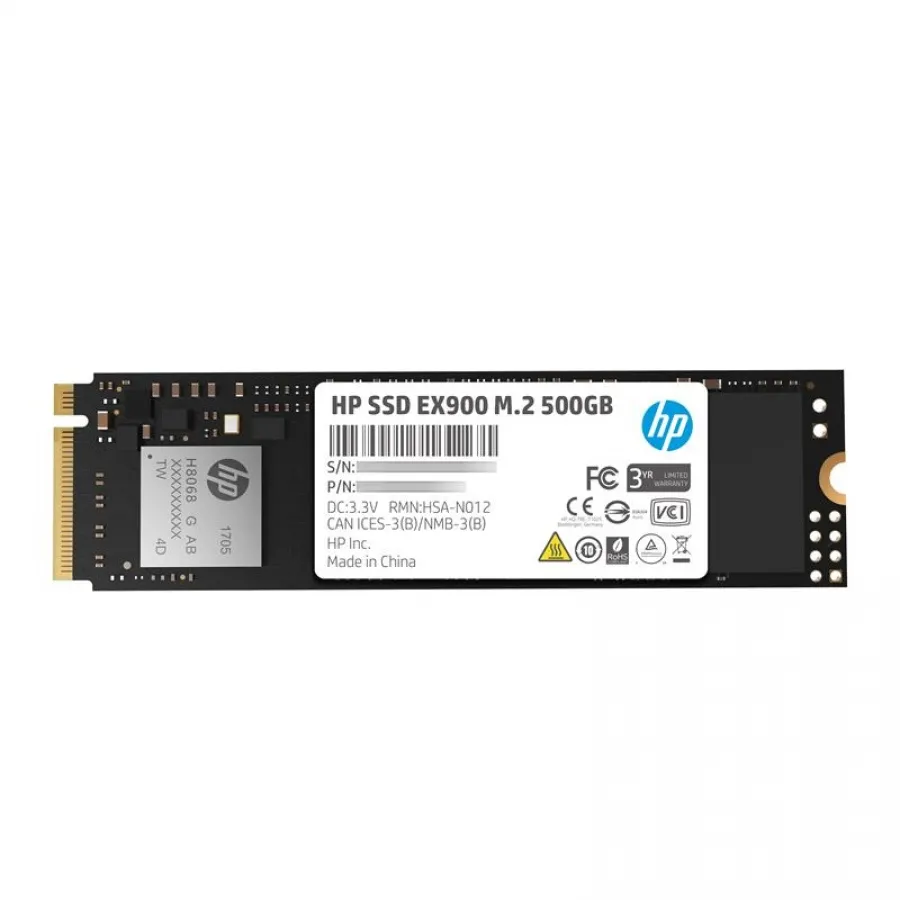 500 GB HP EX900 M2 PCIe Gen3 NVMe 2100/1500 2YY44AA