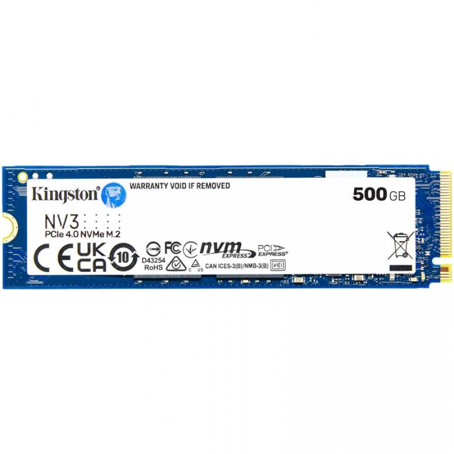 500 GB KINGSTON M2 DISK NV3 2280 GEN4 M.2 PCIE 4.0 NVME 5.000/3.000 SNV3S/500G