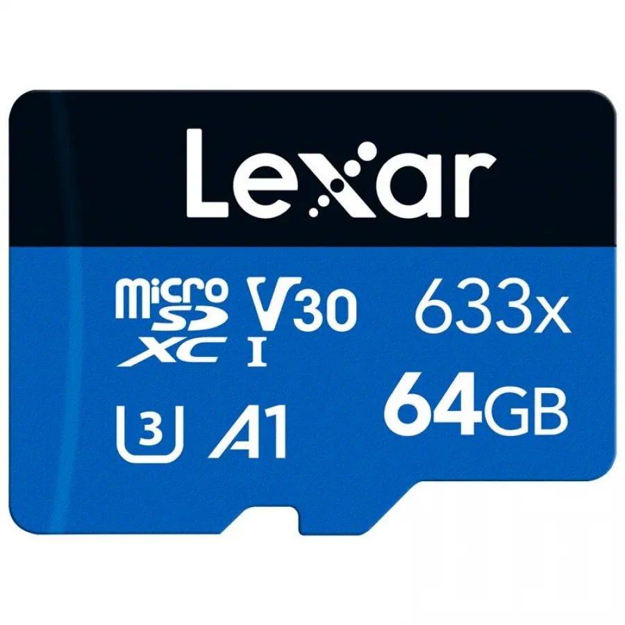 64GB LEXAR 633X MICROSDXC HIGH-PERFORMANCE C10 A1 V30 U3 HAFIZA KARTI