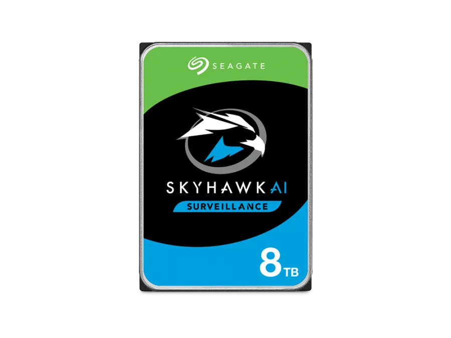 8 TB SEAGATE 3.5 SKYHAWK AI SATA3 7200RPM 256MB 7/24 GUVENLIK ST8000VE001 (RESMI DIST GARANTILI)