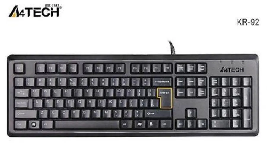 A4 TECH KR-92 Q USB SİYAH TR STANDART