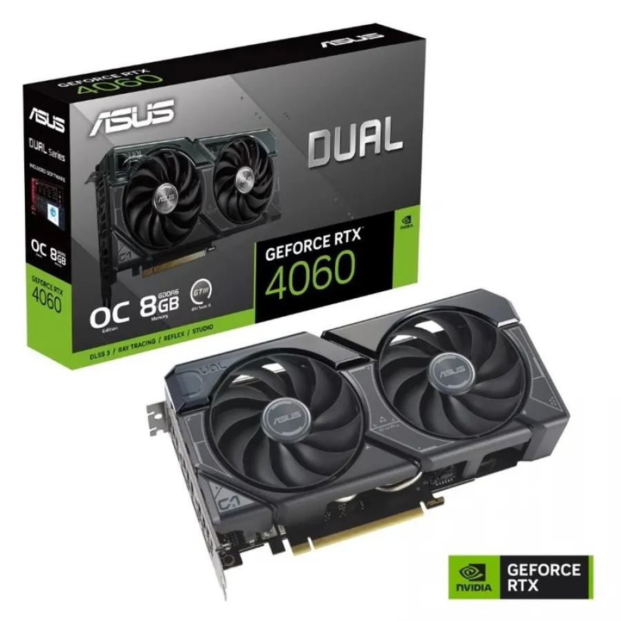 ASUS GEFORCE DUAL-RTX4060-O8G 8GB GDDR6 1XHDMI 3XDP EKRAN KARTI