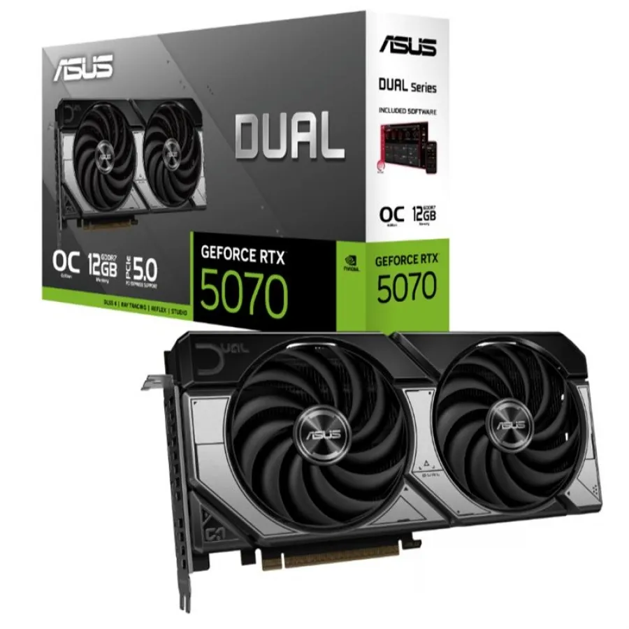 ASUS Dual GeForce RTX 5070 12GB DUAL-RTX5070-O12G 12GB GDDR7 192BIT 3XDP 1XHDMI EKRAN KARTI