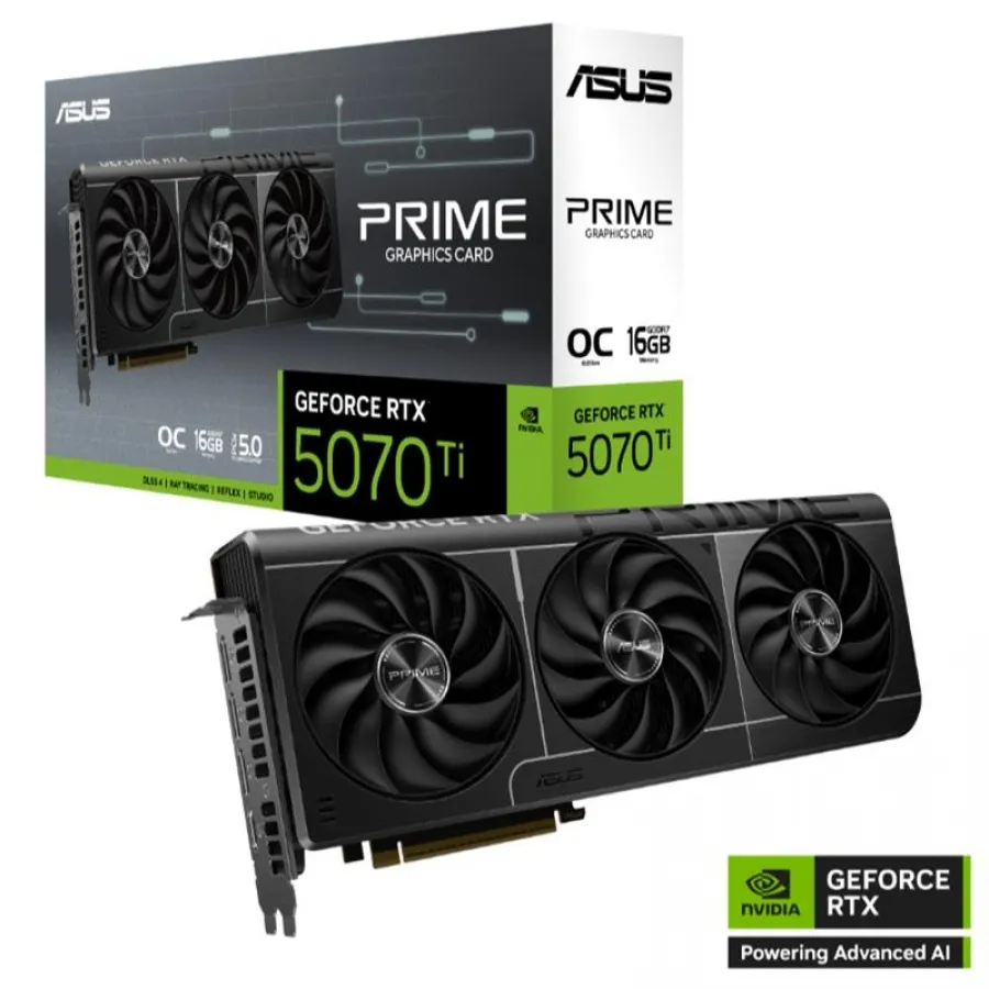 Asus GeForce RTX 5070Ti Prime OC 16GB GDDR7 256BIT 1XHDMI 3XDP EKRAN KARTI