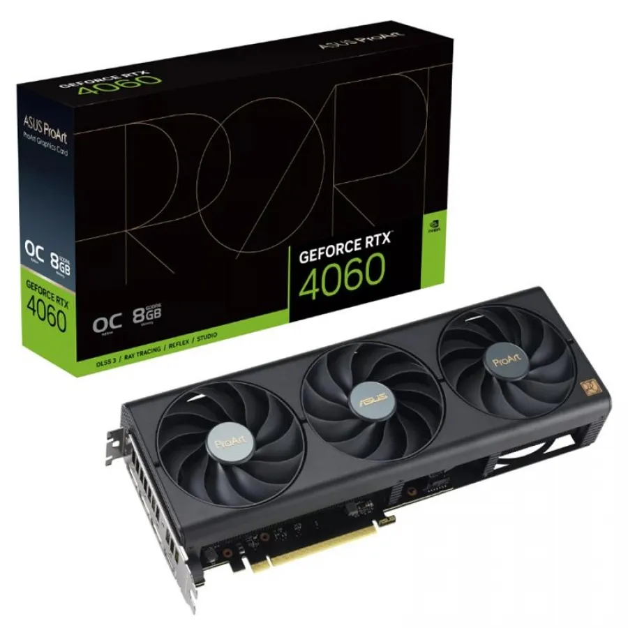 ASUS GEFORCE PROART-RTX4060-O8G 8GB GDDR6 1XHDMI 3XDP EKRAN KARTI