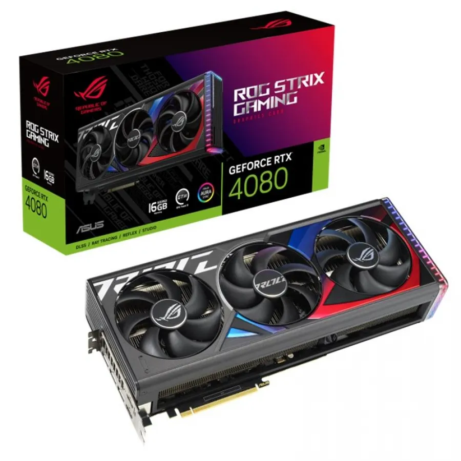 ASUS GEFORCE ROG-STRIX-RTX4080-16G GDDR6X 256BIT 2XHDMI 3XDP EKRAN KARTI