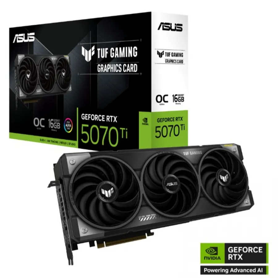 Asus GeForce RTX 5070Ti TUF Gaming OC 16GBGDDR7 256BIT 2XHDMI 3XDP EKRAN KARTI
