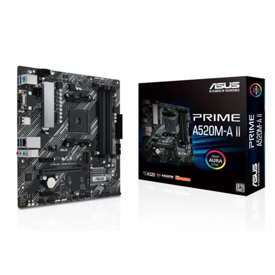 ASUS PRIME A520M-A II DDR4 4800MHZ 1XVGA 1XHDMI 1XDP 1XM.2 USB 3.2 MATX AM4