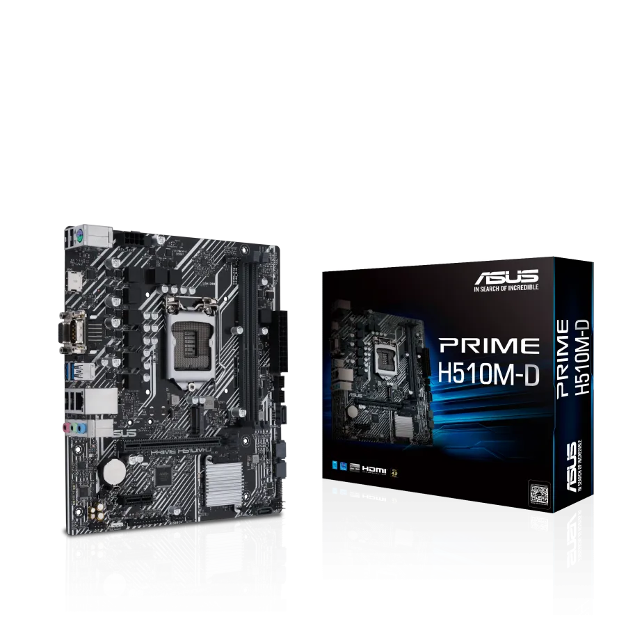 ASUS PRIME H510M-D DDR4 3200MHZ 1XVGA 1XHDMI 1XM.2 USB 3.2 MATX 1200P