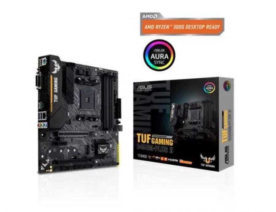 ASUS TUF GAMING B450M-PLUS II DDR4 4400MHZ 1XHDMI 1XDVI 1XM.2 USB 3.2 MATX AM4