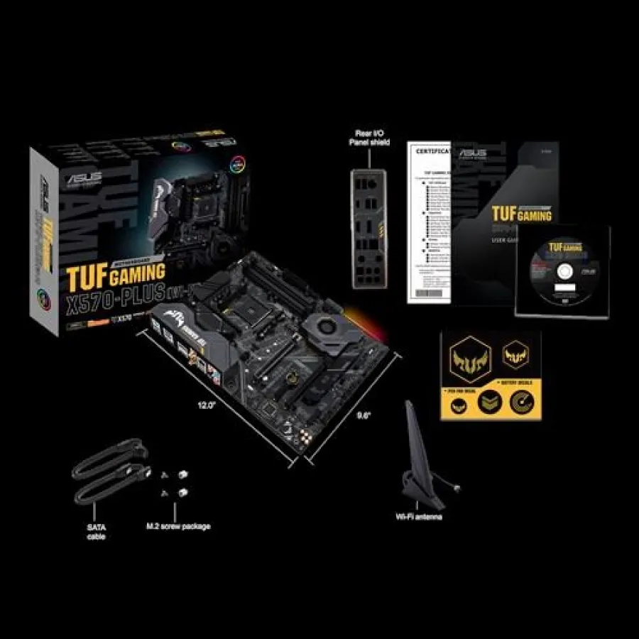 ASUS TUF GAMING X570-PLUS WIFI DDR4 5100MHZ HDMI 1DP 1XM.2 USB 3.2 ATX AM4