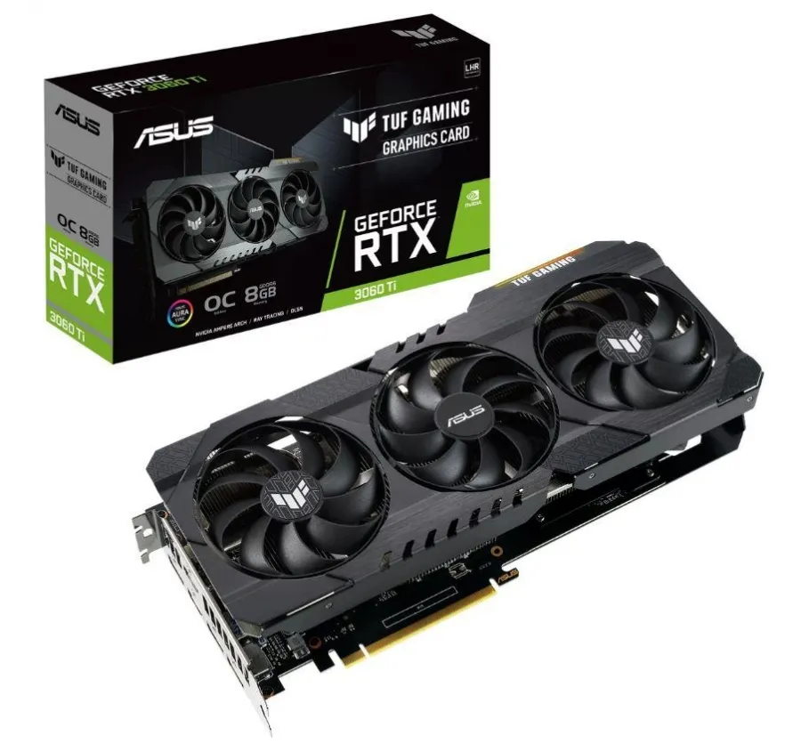 ASUS TUF RTX3060TI-O8G-V2 GAMING DDR6 256B 2XHDMI 3XDP HDCP