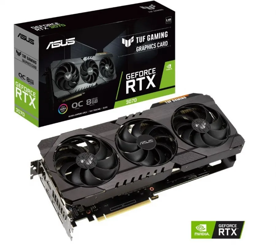 ASUS TUF RTX3070-O8G-V2 GAMING DDR6 256B 2XHDMI 3XDP HDCP