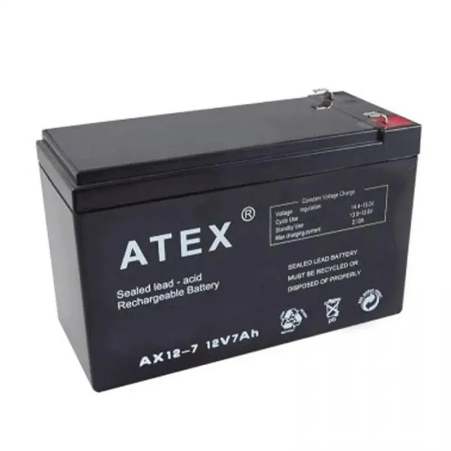 ATEX AX-12V-7 12 VOLT - 7 AMPER AKÜ (150 X 65 X 90 MM)
