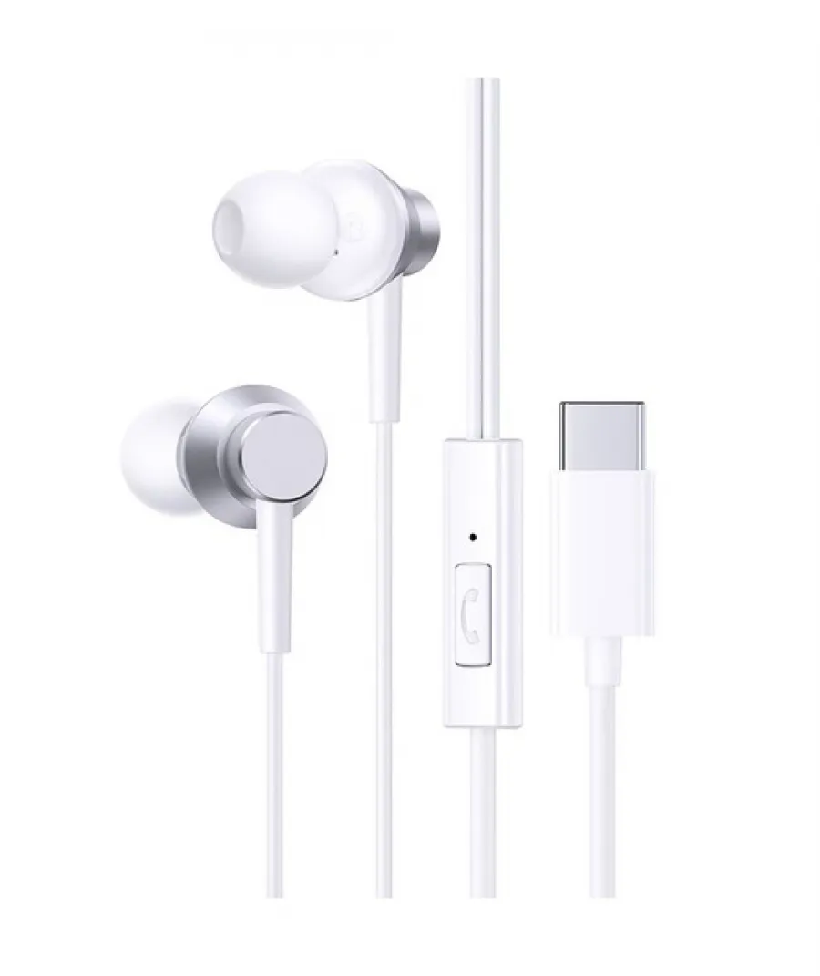 Baseus Encok CZ11 Type-C Kablolu Mikrofonlu Kulaklık, Kulak İçi Kulaklık - Beyaz