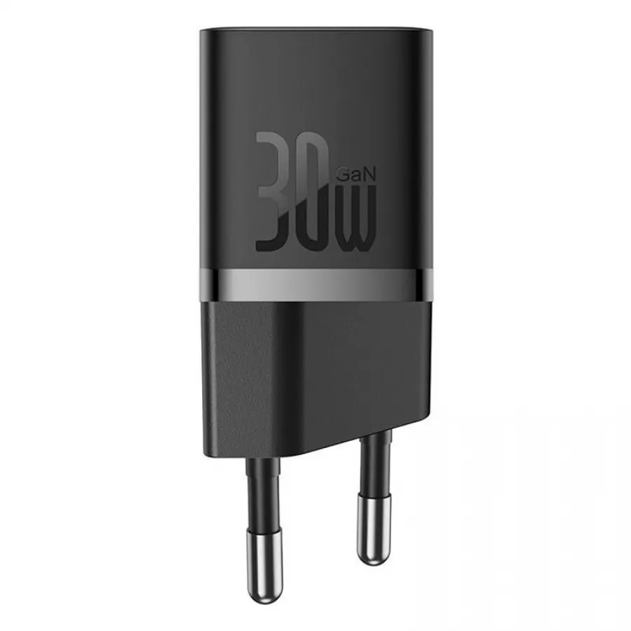BASEUS GAN5 CCGN070401 MINI FAST CHARGER PD 30W-SIYAH
