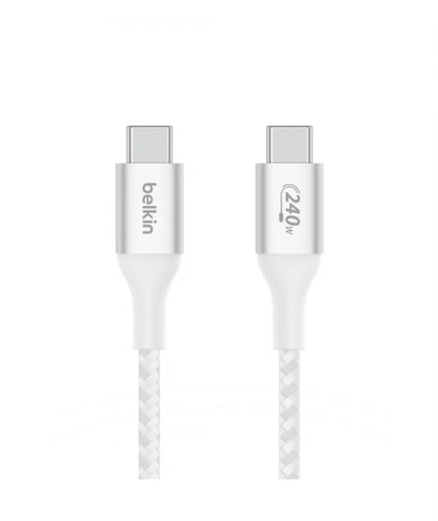 Belkin 240W Type-C Beyaz 1 Metre Şarj Kablosu