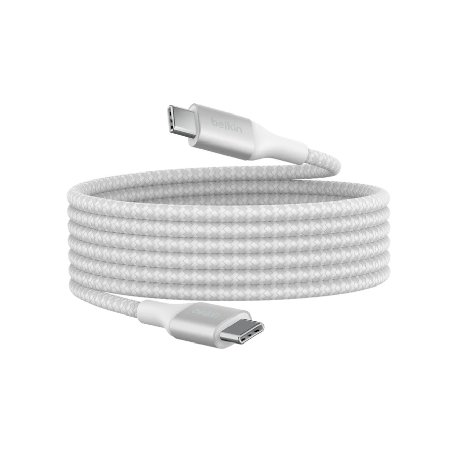 Belkin Örgülü Çift Taraflı Type-C Güç 240W Şarj Kablosu 2M