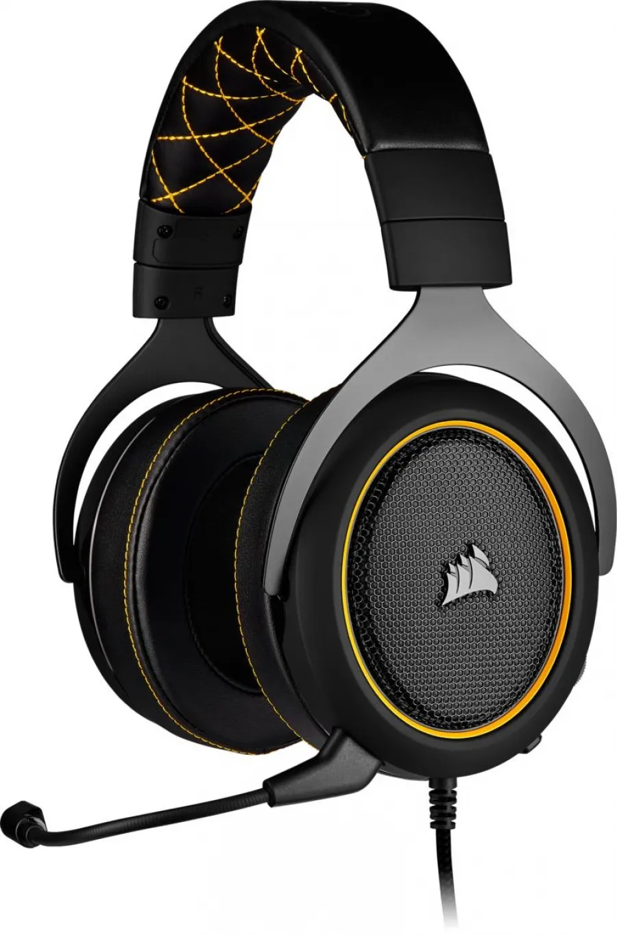 CORSAIR CA-9011214-EU HS60 PRO SURROUND 7.1 HARICI SES KARTLI OYUNCU KULAKLIGI SARI (PC PS4 XBOX ONE