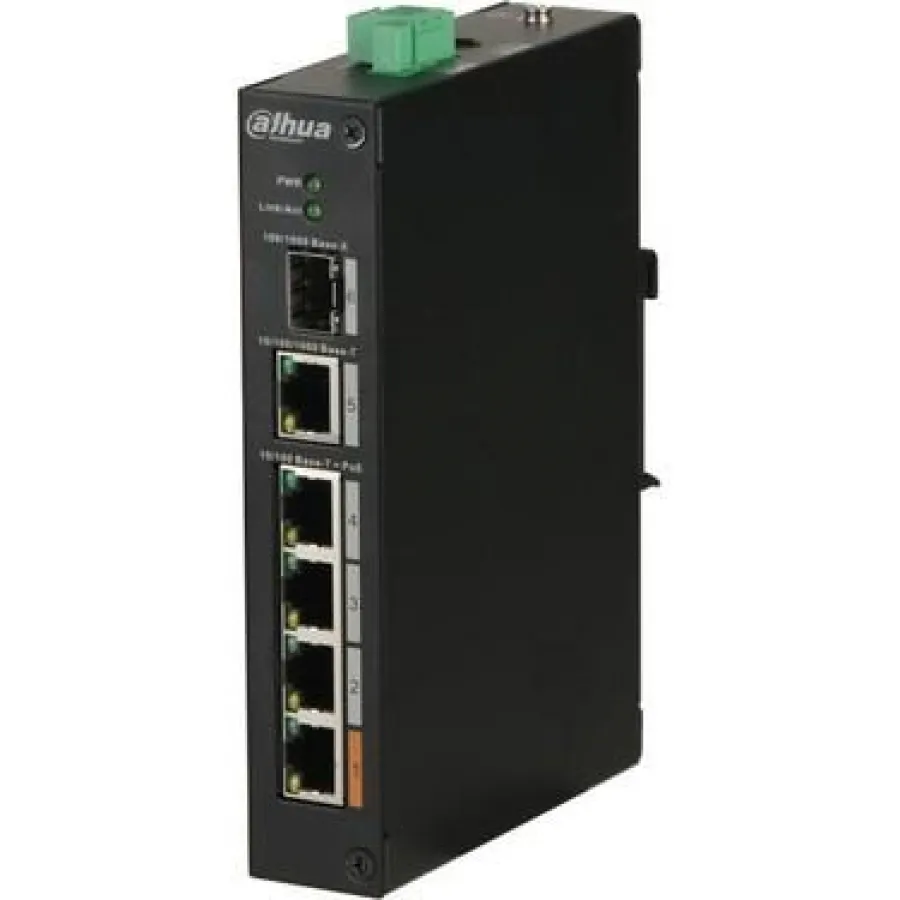 DAHUA PFS3106-4ET-60 4 PORT POE 60W ENDUSTRIYEL SWITCH