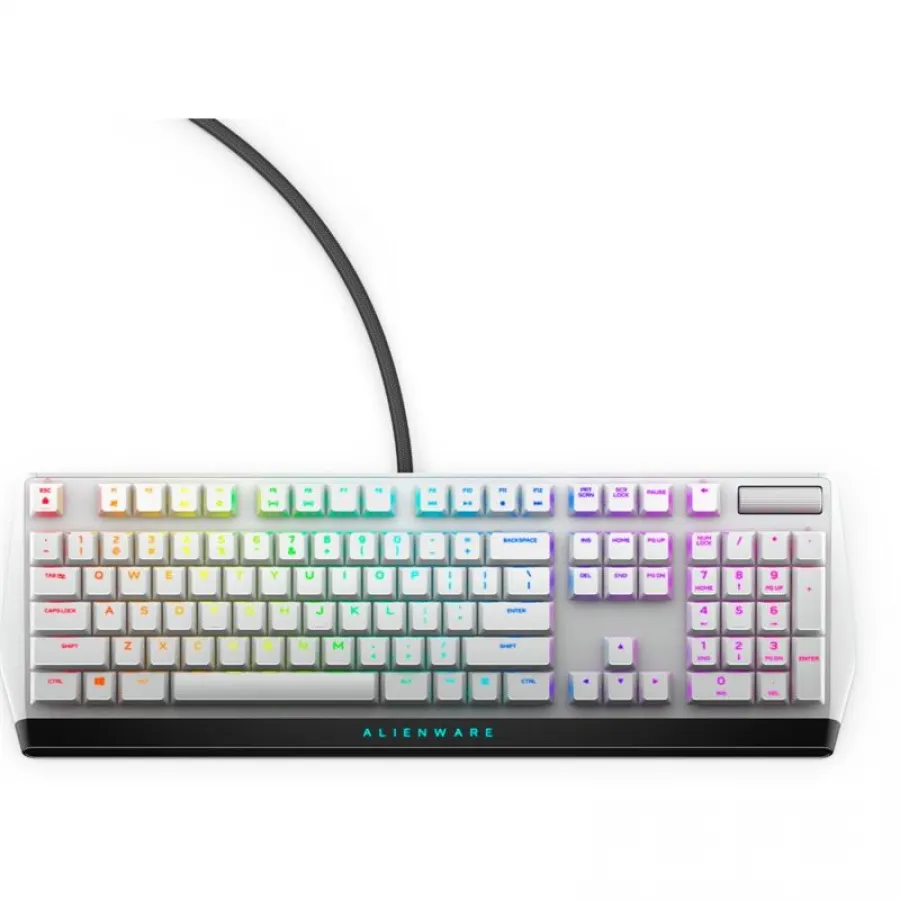 DELL ALIENWARE LOW PROFILE RGB MECHANICAL GAMING KLAVYE BEYAZ AW510K-W