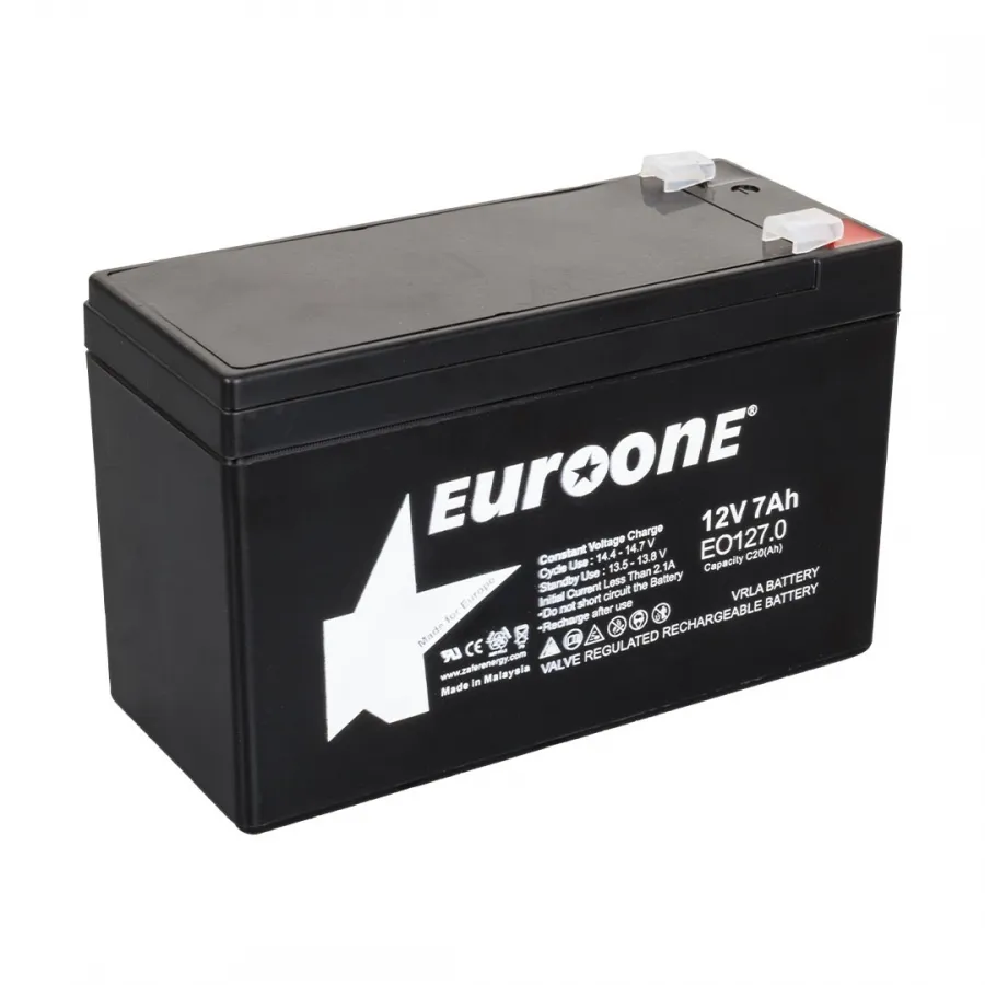 Euroone EO127.0 12 Volt 7 Amper Bakımsız Kuru Akü