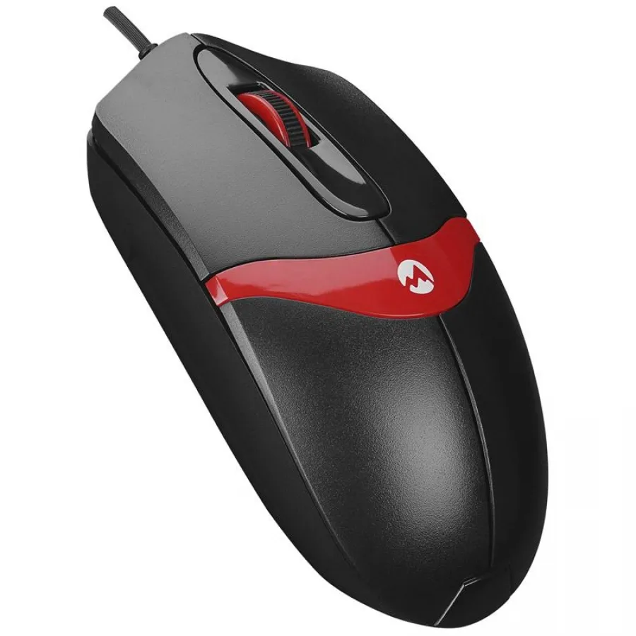 EVEREST SM-220 SİYAH VE KIRMIZI KABLOLU USB MOUSE