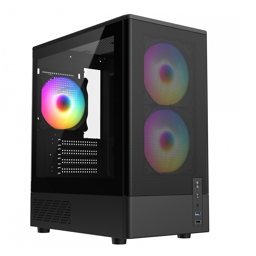 FRISBY FC-8975B 550W 3X120 RGB FAN GAMİNG SİYAH KASA