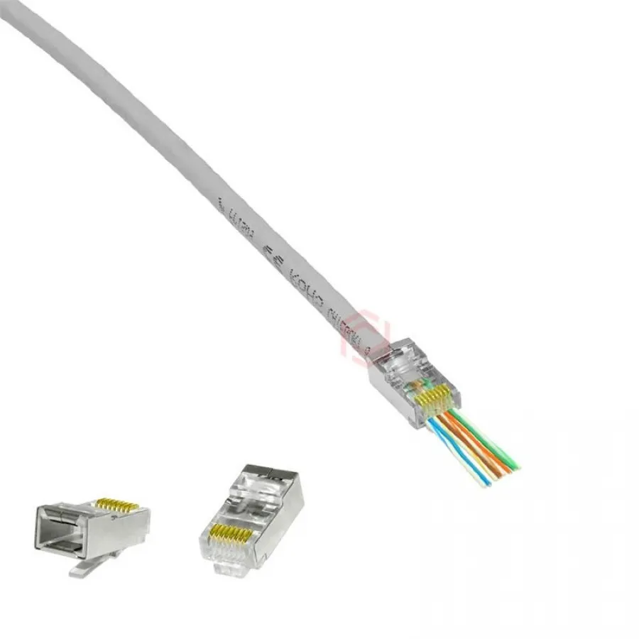 FRISBY FNW-RJ4532N CAT6 EZ RJ-45 YENİ NESİL UTP METAL KONNEKTÖR 100 LÜ KUTU