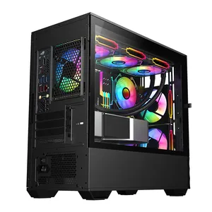 1ST PLAYER DK D7 SİYAH 750W 80+ 3X12CM ARGB FAN + 2X12CM ARGB REVERSE FAN TEMPERLİ CAM+METAL MESH US