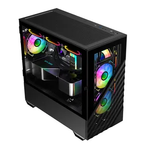 1ST PLAYER DK D7 SİYAH 750W 80+ 3X12CM ARGB FAN + 2X12CM ARGB REVERSE FAN TEMPERLİ CAM+METAL MESH US