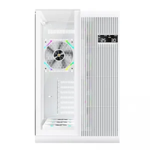 1ST PLAYER RT7 BEYAZ DIGITAL 850W 80+ GOLD FULL MODÜLER 4X12CM ARGB 3 TARAFLI TEMPERLİ CAM USB 3.0 - TYPE C ATX KASA