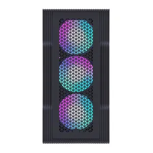 1ST PLAYER TRILOBITE T3 SİYAH 600W 80+ RAINBOW 4X12CM FAN TEMPERLİ CAM MESH USB 3.0 M-ATX KASA