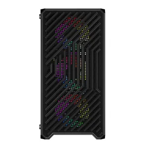 1ST PLAYER TRILOBITE T5 SİYAH 650W 80+ ARGB 4X12CM FAN TEMPERLİ CAM MESH USB 3.0 M-ATX KASA