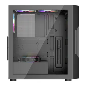 1ST PLAYER TRILOBITE T7 SİYAH 650W 80+ ARGB 4X12CM FAN TEMPERLİ CAM MESH USB 3.0 ATX KASA