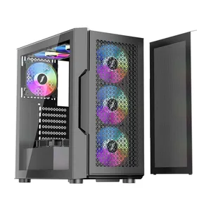 1ST PLAYER TRILOBITE T7 SİYAH 650W 80+ ARGB 4X12CM FAN TEMPERLİ CAM MESH USB 3.0 ATX KASA