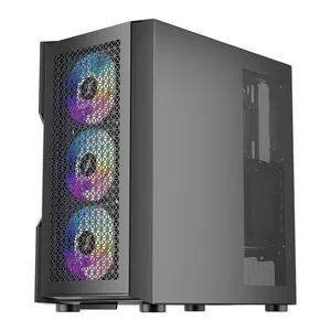 1ST PLAYER TRILOBITE T7 SİYAH 650W 80+ ARGB 4X12CM FAN TEMPERLİ CAM MESH USB 3.0 ATX KASA