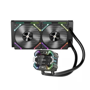 1ST PLAYER X STARSHIP 240MM SİYAH ARGB IPS 2.4" DİJİTAL EKRANLI PREMIUM İŞLEMCİ SIVI SOĞUTUCU