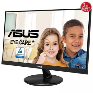 21.45 ASUS VP227HE 5MS 75HZ 1XVGA 1XHDMI FHD 1920X1080 FREESYNC FLICKER-FREE DÜŞÜK MAVİ IŞIK VESA SİYAH