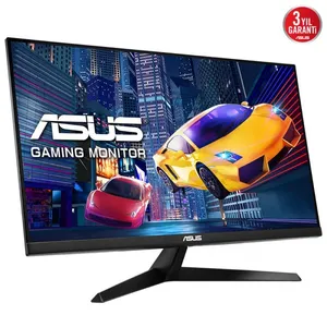 27 ASUS VY279HGE IPS 1MS 144HZ 1XHDMI FHD 1920X1080 ÇERÇEVESİZ DÜŞÜK MAVİ IŞIK FLICKER-FREE VESA SİYAH