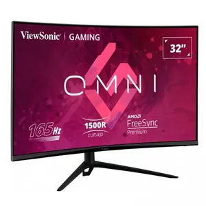 31.5 VIEWSONIC VX3218-PC-MHDJ 1MS 165MHZ 1XHDMI 2XDP FHD 1920X1080 HOPARLÖR ÇERÇEVESİZ FLICKER-FREE GAMING CURVED VESA