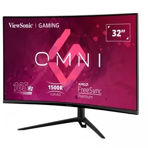 31.5 VIEWSONIC VX3218-PC-MHDJ 1MS 165MHZ 1XHDMI 2XDP FHD 1920X1080 HOPARLÖR ÇERÇEVESİZ FLICKER-FREE GAMING CURVED VESA