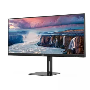 34 AOC U34V5C/BK 4MS 100MHZ 1XHDMI 1XDP WQHD 3440X1440 1XUSB-C HOPARLÖR ÇERÇEVESİZ YÜKSEKLİK AYARI FREESYNC VESA SİYAH
