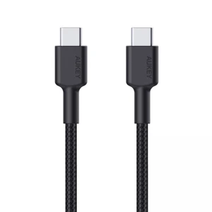 AUKEY CB-CD45-BK PD NAYLON ÖRGÜLÜ TYPE-C TYPE-C ŞARJ KABLOSU 0.9MT