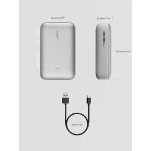 AUKEY PB-Y57-WH 22.5W 20000 MAH PD QC3.0 TYPE-C USB-A POWERBANK