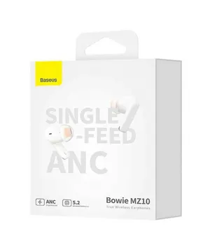 Baseus Bowie MZ10 ANC True Wireless Bluetooth Kulaklık - Beyaz