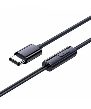 Baseus Encok CZ11 Kablolu Type C Kulaklık-Siyah